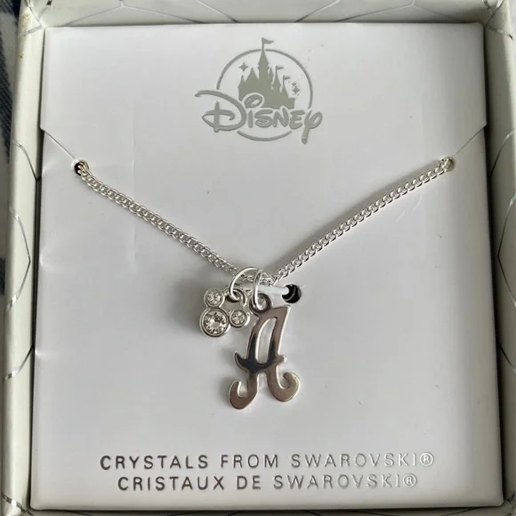 Swarovski Jewelry Swarovski Silver A Letter Necklace From The